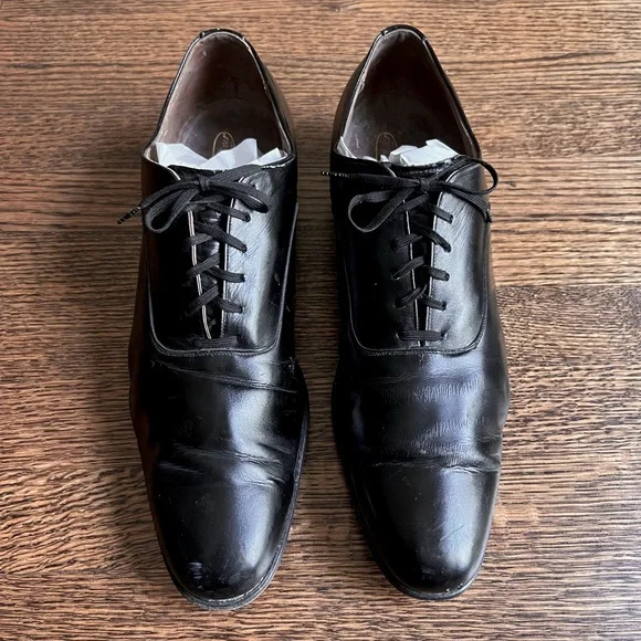Vintage Oxfords, Black Patent Leather, Formal Men’s Dress Shoes Amazon.com | Mens Vintage Patent Leather Cap Toe Two-Tone  main image 4